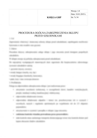 Restauracja włoska - Księga HACCP + GHP-GMP dla restauracji włoskiej - GHP/GMP 4