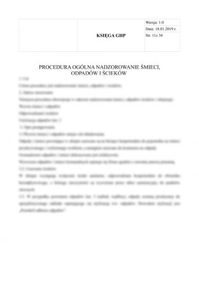 Kantyna - Księga GHP-GMP dla kantyny - GHP/GMP 6