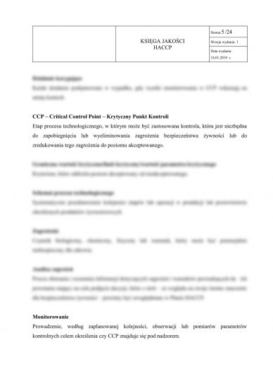 Bistro fast-food - Księga HACCP + GHP-GMP dla bistro fast-food 3